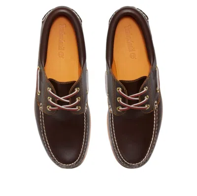 Timberland Authentics 3-eye Lug Boat Shoes In Brown