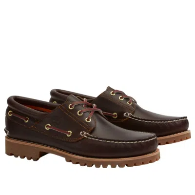 Timberland Authentics 3-eye Lug Boat Shoes In Brown
