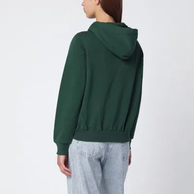 Polo Ralph Lauren Hooded Cotton Blend Sweatshirt Featuring Pockets In Green