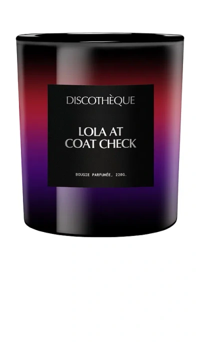 Discotheque Lola At Coat Check Candle