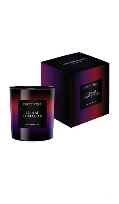 Discotheque Lola At Coat Check Candle