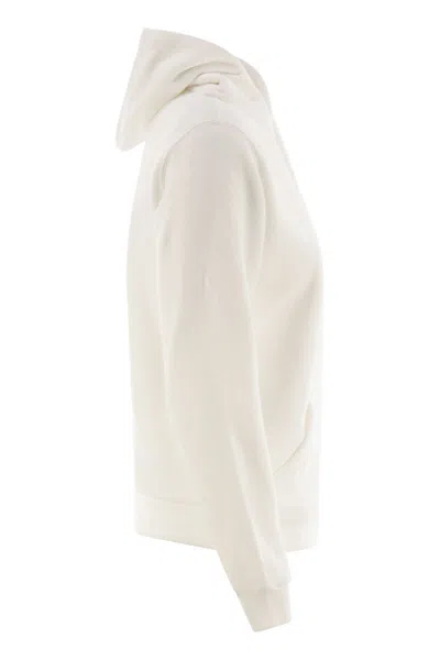 Polo Ralph Lauren Logo Hoodie In White