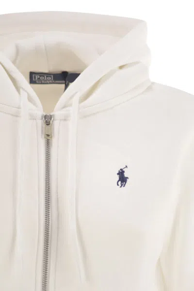 Polo Ralph Lauren Logo Hoodie In White