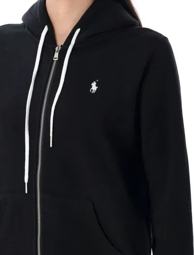 Polo Ralph Lauren Logo Hoodie In Black