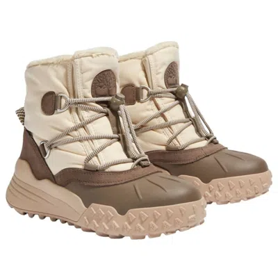 Timberland (wmns)  Moriah Range Mid Warm Lined Waterproof Snow Boot 'natural Woven' In Brown