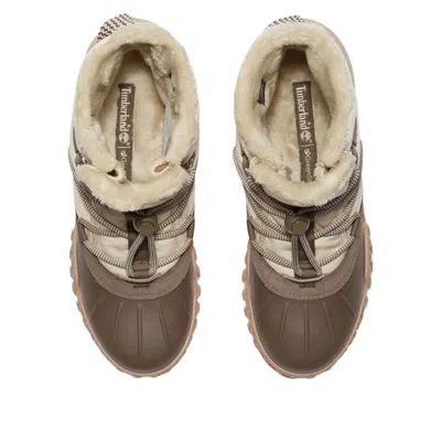 Timberland (wmns)  Moriah Range Mid Warm Lined Waterproof Snow Boot 'natural Woven' In Brown
