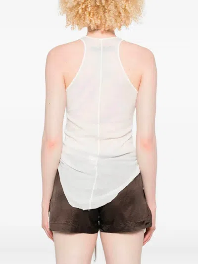 Rick Owens Basic Rib Tank Top In Red