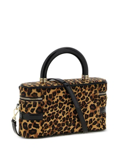 Roger Vivier Belle Vivier Vanity Bag Leopard Print Pony Skin