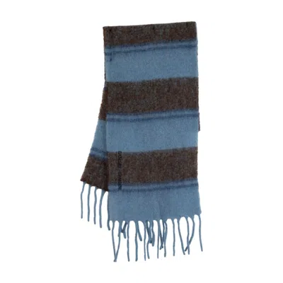 Samsoe & Samsoe Alex Scarf - Wool - Blue In Blue