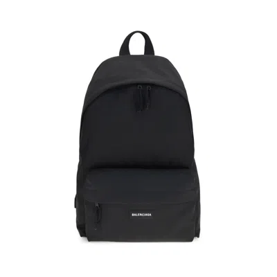 Balenciaga Explorer Backpack In Nylon With Applied Logo
