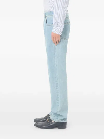 Valentino Five-pockets Jeans In Blue