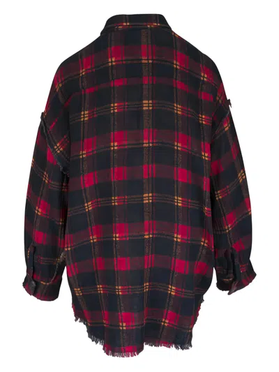 R13 Plaid Long-sleeve Shirt In Multi