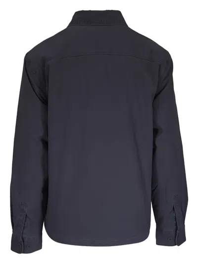 Faherty Inlet Chest-pocket Button Overshirt In Blue