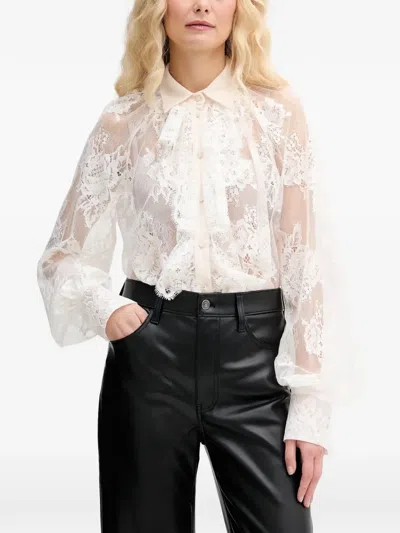 Aniye By Lace-ruffled Shirt In White