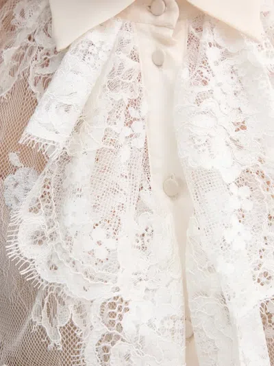 Aniye By Lace-ruffled Shirt In White