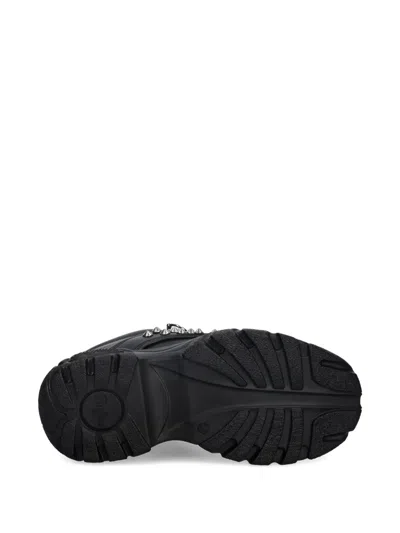 Buffalo Studded Platform Sneakers In Black