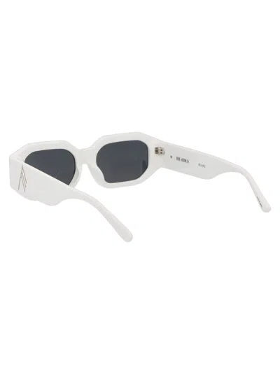 Attico The  White/silver/grey Acetate Sunglasses