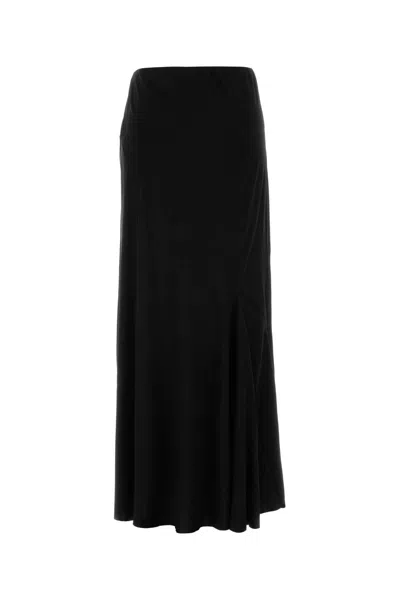 The Row Mirla Skirt In Black Jersey In Black