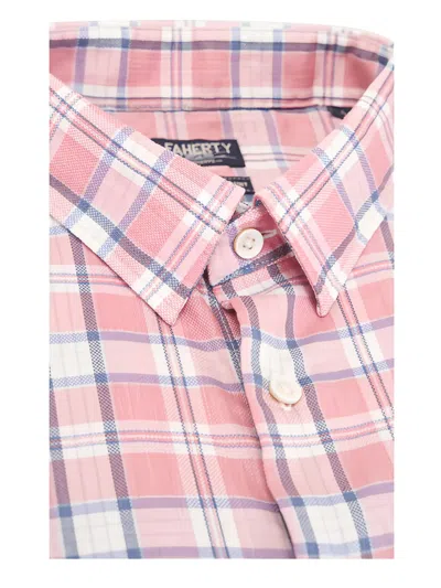 Faherty Movement™ Checked Shirt In Pink