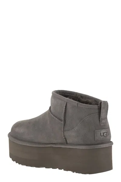 Ugg Classic Ultra Mini Platform In Gray