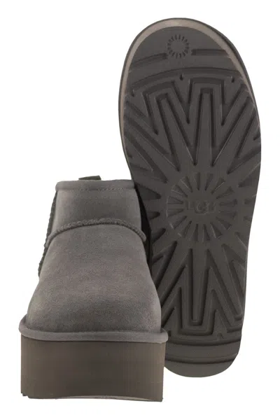 Ugg Classic Ultra Mini Platform In Gray