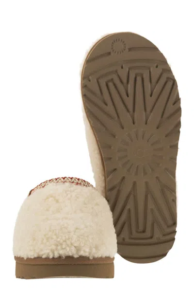 Ugg Tasman Maxi Curli White Slip-on Mule In Shearling Woman In Multi