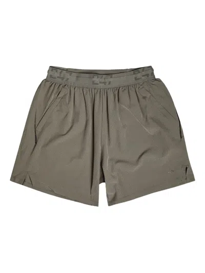 Represent 247 Perforated Trek Shorts In Brown