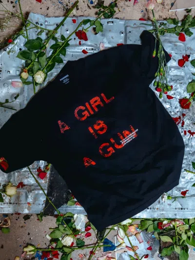Pleasures X Footshop Exclusive A Girl Is A Gun T-shirt In Black