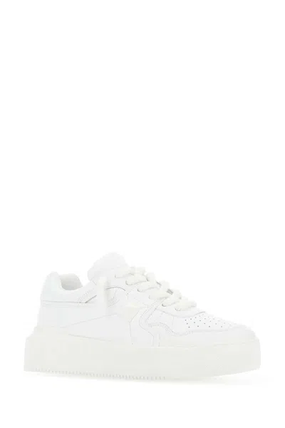 Valentino Garavani White Nappa Leather One Stud Xl Sneakers