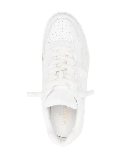 Valentino Garavani White Nappa Leather One Stud Xl Sneakers