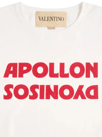 Valentino Dyonisos Apollon Print T-shirt In White