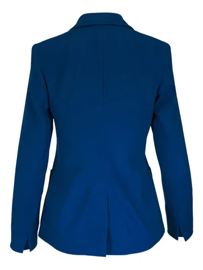 Akris Punto Buttoned Blazer In Blue