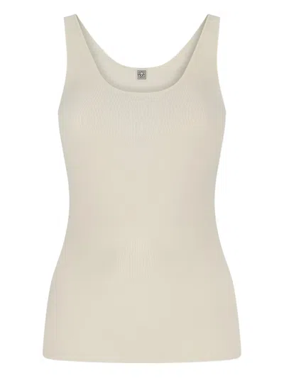 Totême Scoop-neck Tank Top In Neutral