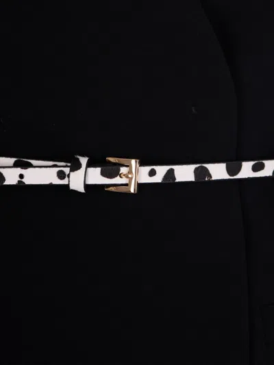 Max Mara Studio Single-breasted Blazer With Belt In Black