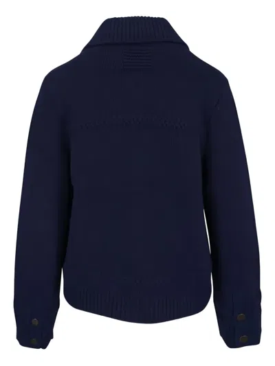 Guest In Residence Button Jacket In Blue