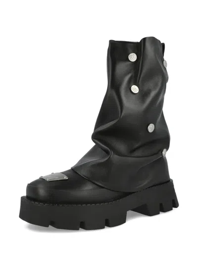 可拆卸盖切尔西靴