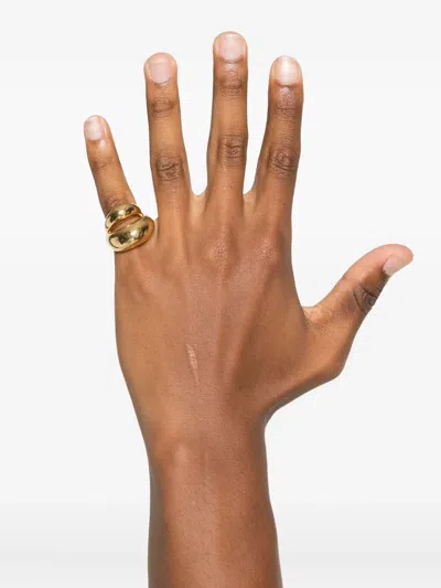 Panconesi Double Blow Up Ring In Gold