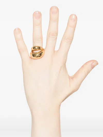 Panconesi Double Blow Up Ring In Gold