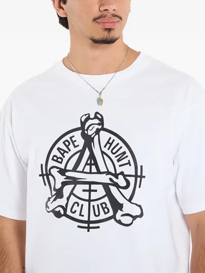 A Bathing Ape Graphic T-shirt In White