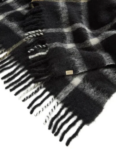 Woolrich Cape In A Blend Of Alpaca, Mohair And Wool In Black