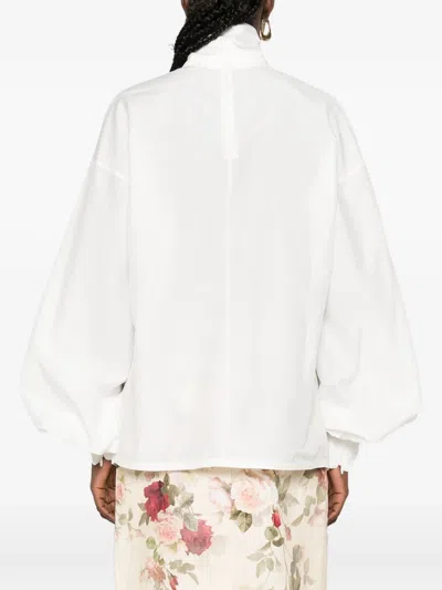 Zimmermann Hypnotic Pussybow Top In White