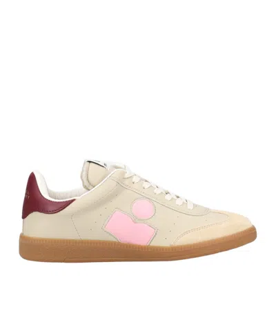 Isabel Marant Beth Sneakers Suede Panel Contrast Heel Tab In Multi
