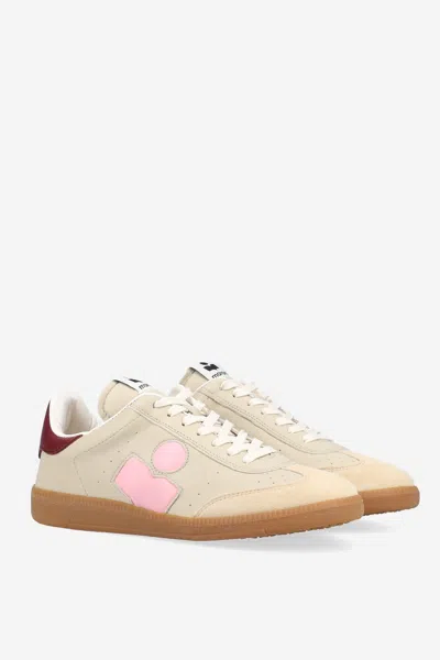 Isabel Marant Beth Sneakers Suede Panel Contrast Heel Tab In Multi