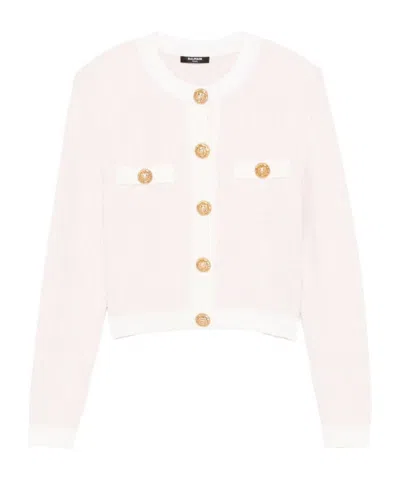 Balmain Long Sleeve Cardigan... In Pink