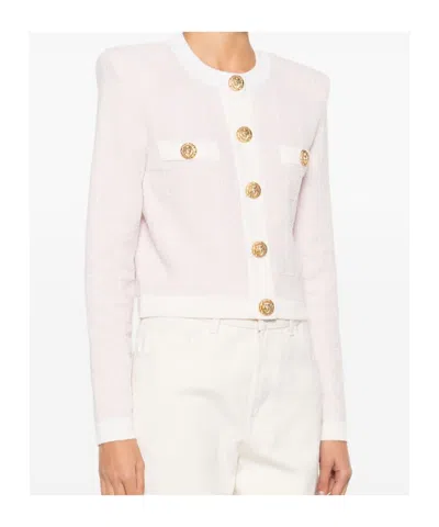 Balmain Long Sleeve Cardigan... In Pink