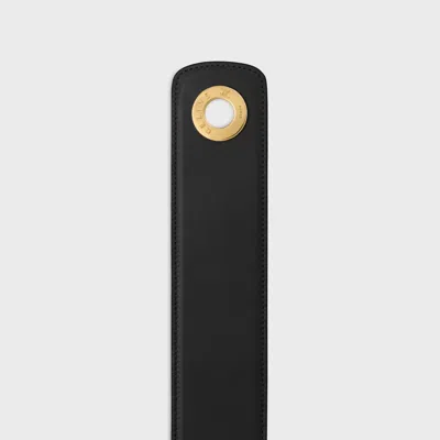 Celine Large 50mm  Disc Belt In Supple Natural Calfskin In Black