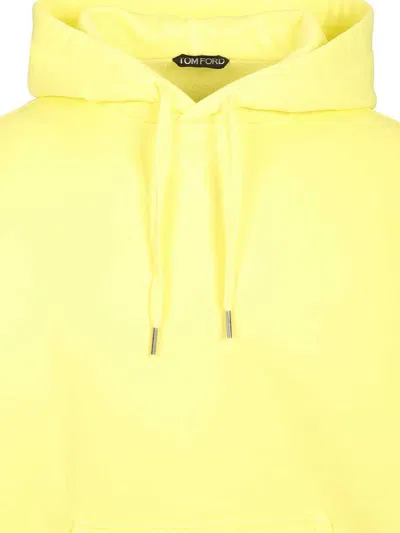 Tom Ford Organic Cotton Hoodie Sweatshirt Sweatshirts Yellow In Yellow