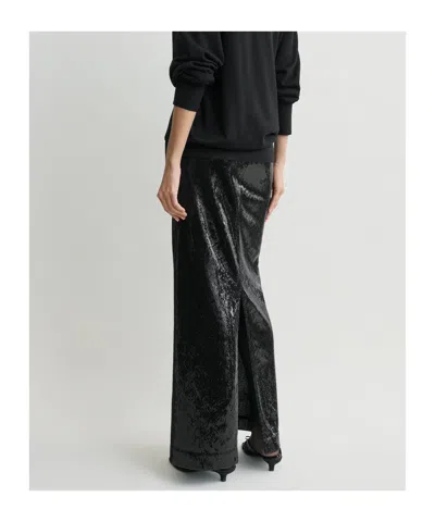Totême Sequined Midi Skirt In Black