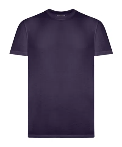 Tom Ford Short Sleeved Crewneck T-shirt In Blue