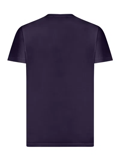 Tom Ford Short Sleeved Crewneck T-shirt In Blue
